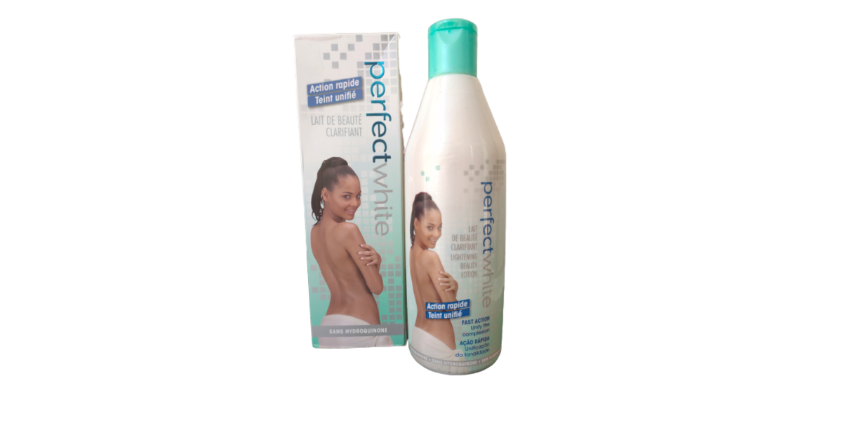 PERFECT WHITE LAIT ECLAIRCISSANT SANS HYDROQUINONE ,250ML LAIT